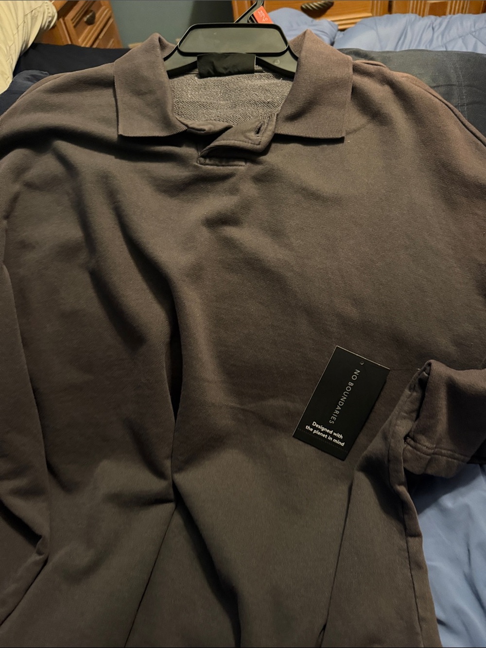 No Boundaries Dark Brown Men's Polo